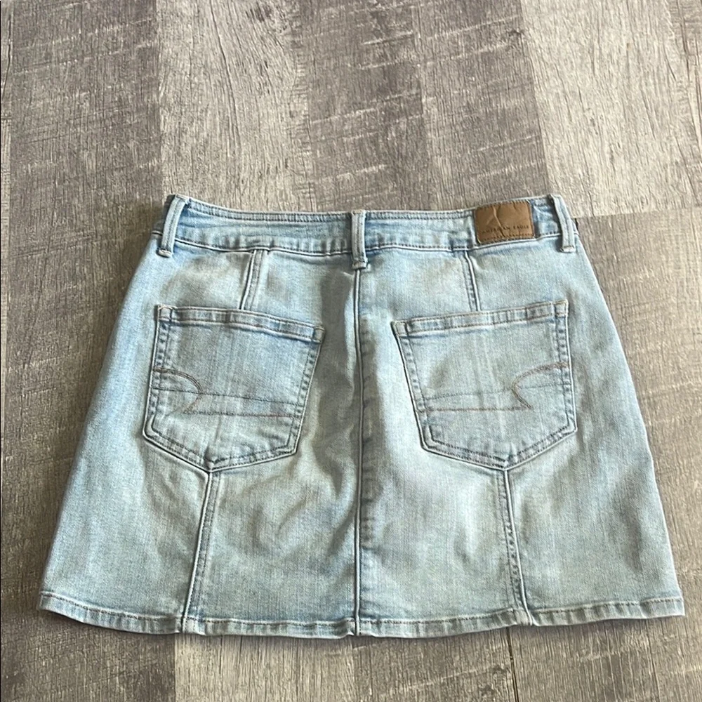 American‎ Eagle Button-Up Denim Mini Skirt